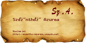 Szánthó Azurea névjegykártya